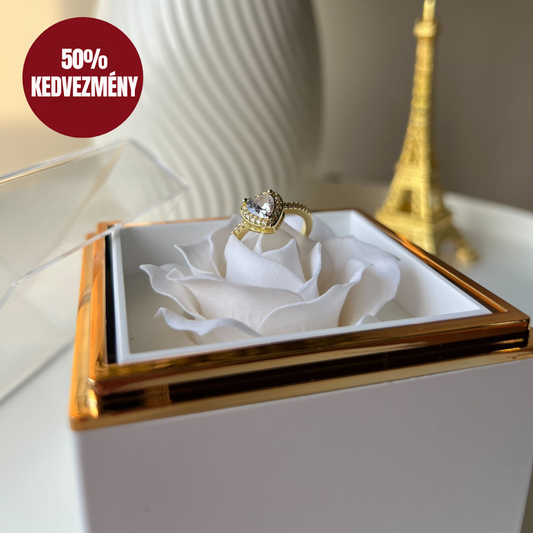 MONORA - FEHÉR RÓZSA GYŰRŰVEL