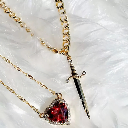 MONORA - SZÍV ÉS KARD NYAKLÁNC