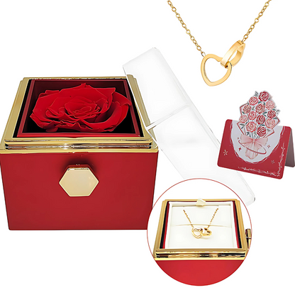 MONORA - MEGLEPETÉS NYAKLÁNC RÓZSÁVAL