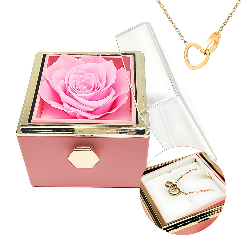 MONORA - MEGLEPETÉS NYAKLÁNC RÓZSÁVAL